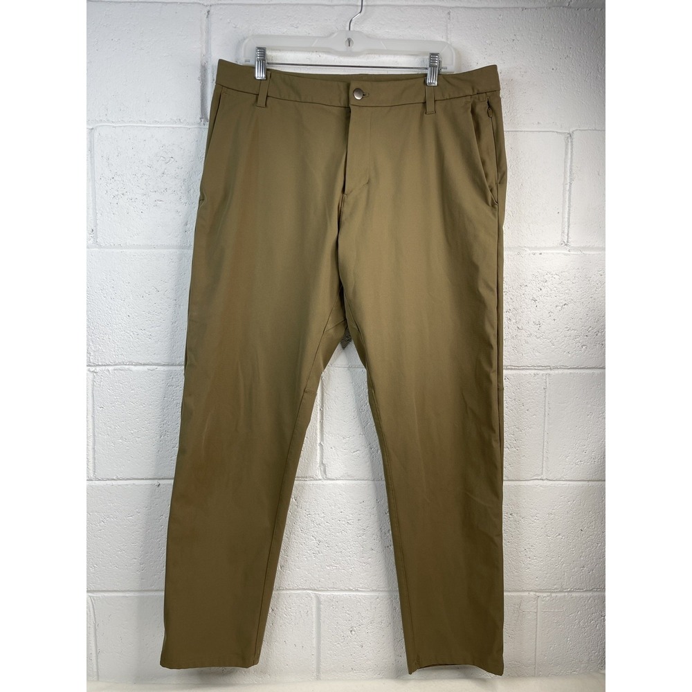 Lululemon Pants Mens 36x30 Brown ABC Commission Performance Golf Chino Stretch
